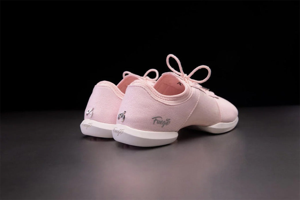 Papoutsia Xorou Athlitika Fuego Split Sole Pink Pair Back MelizDanceShop