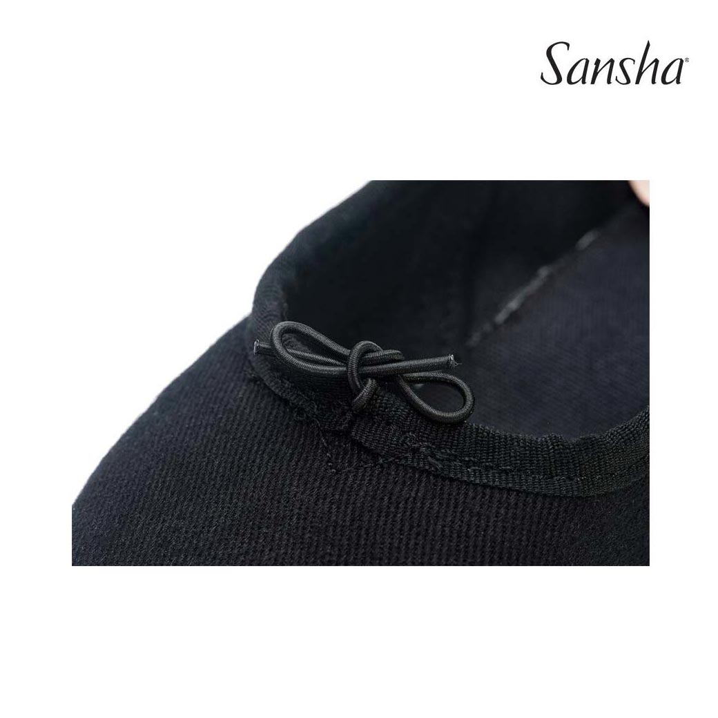 Papoutsia Xorou Character Didaskalias Sansha Prima Canvas Black Front MelizDanceShop