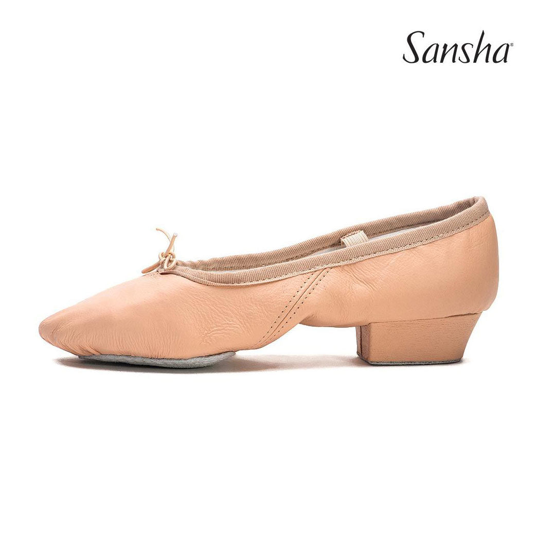 Papoutsia Xorou Character Didaskalias Gynaikeia Sansha Prima Leather Pink Profile MelizDanceShop