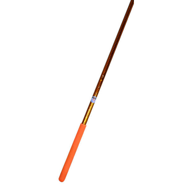 Ribbon Stick Mpagketa Kordelas Rythmikis Gymnastikis Agonistiki Pastorelli Mirror Stick FIG 00400 MirrorCopper Orange Grip MelizDanceShop