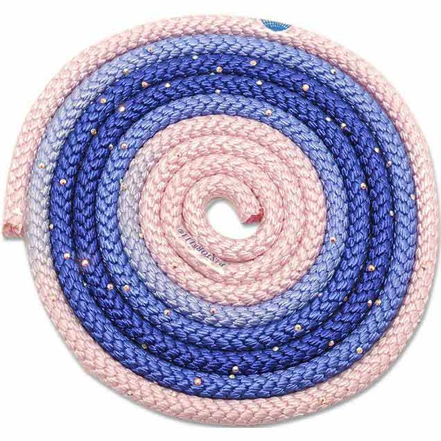 Sxoinaki Rythmikis Gymnastikis Agonistiko Pastorelli Shaded Swarovski AB Rhinestones FIG 02403 Electric Blue Lilac Pink MelizDanceShop
