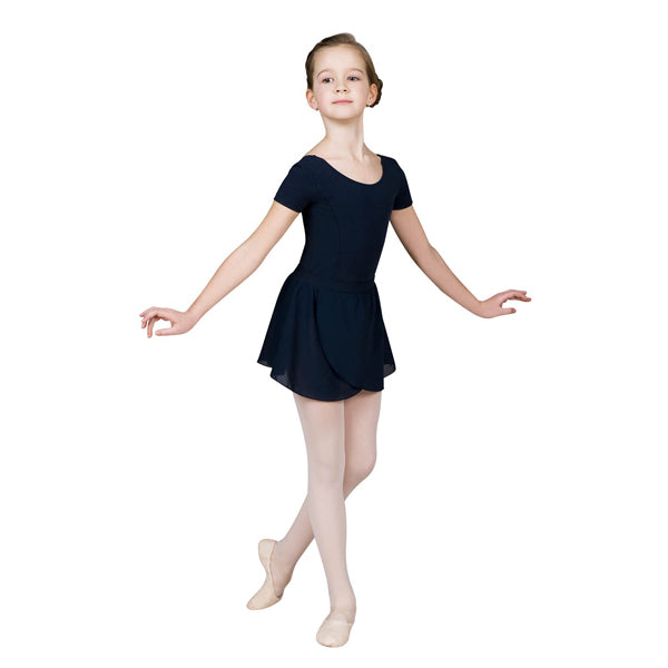 Fousta Mpaletou Paidiki me Lastixo Sansha Serenity Black MelizDanceShop