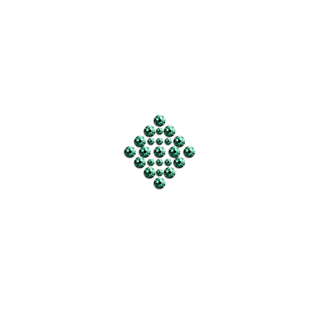 Stras Rhinestones Tipou Swarovski Non Hot Fix ss20 Green Zircon Xoris Kolla MelizDanceShop