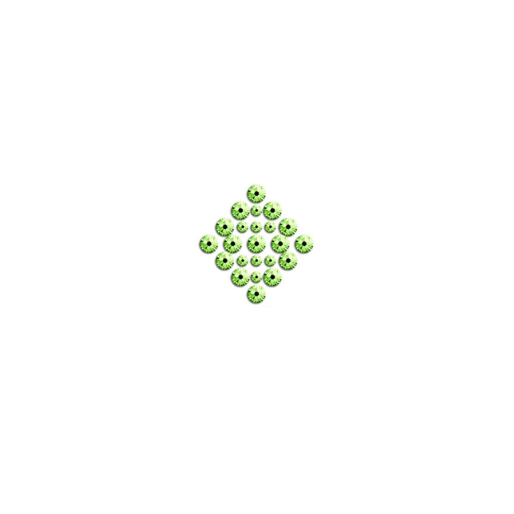 Stras Rhinestones Tipou Swarovski Non Hot Fix ss20 Light Green Xoris Kolla MelizDanceShop