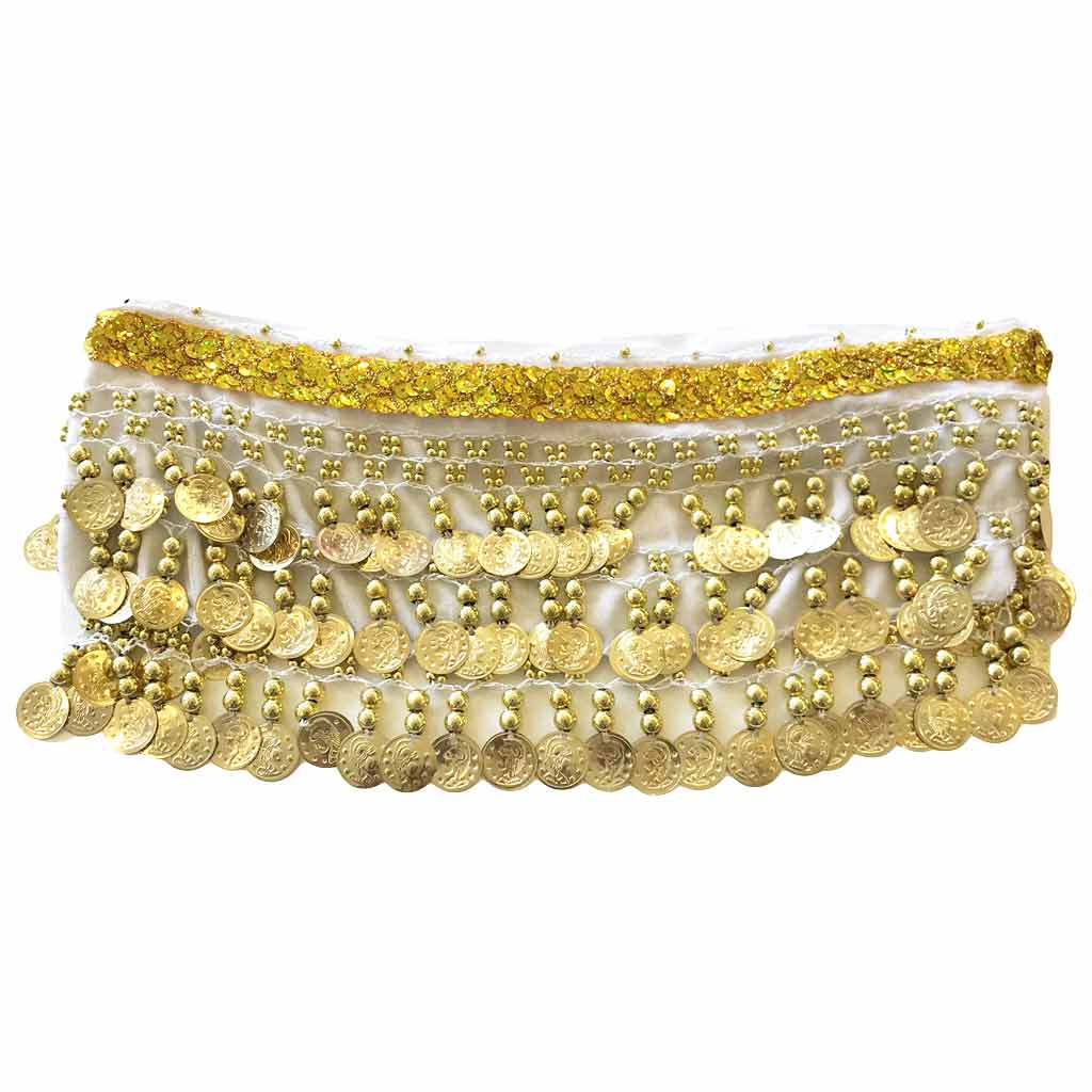 Zoni Oriental Paidiki Beloudo Xrysa Flouria Aspro MelizDanceShop