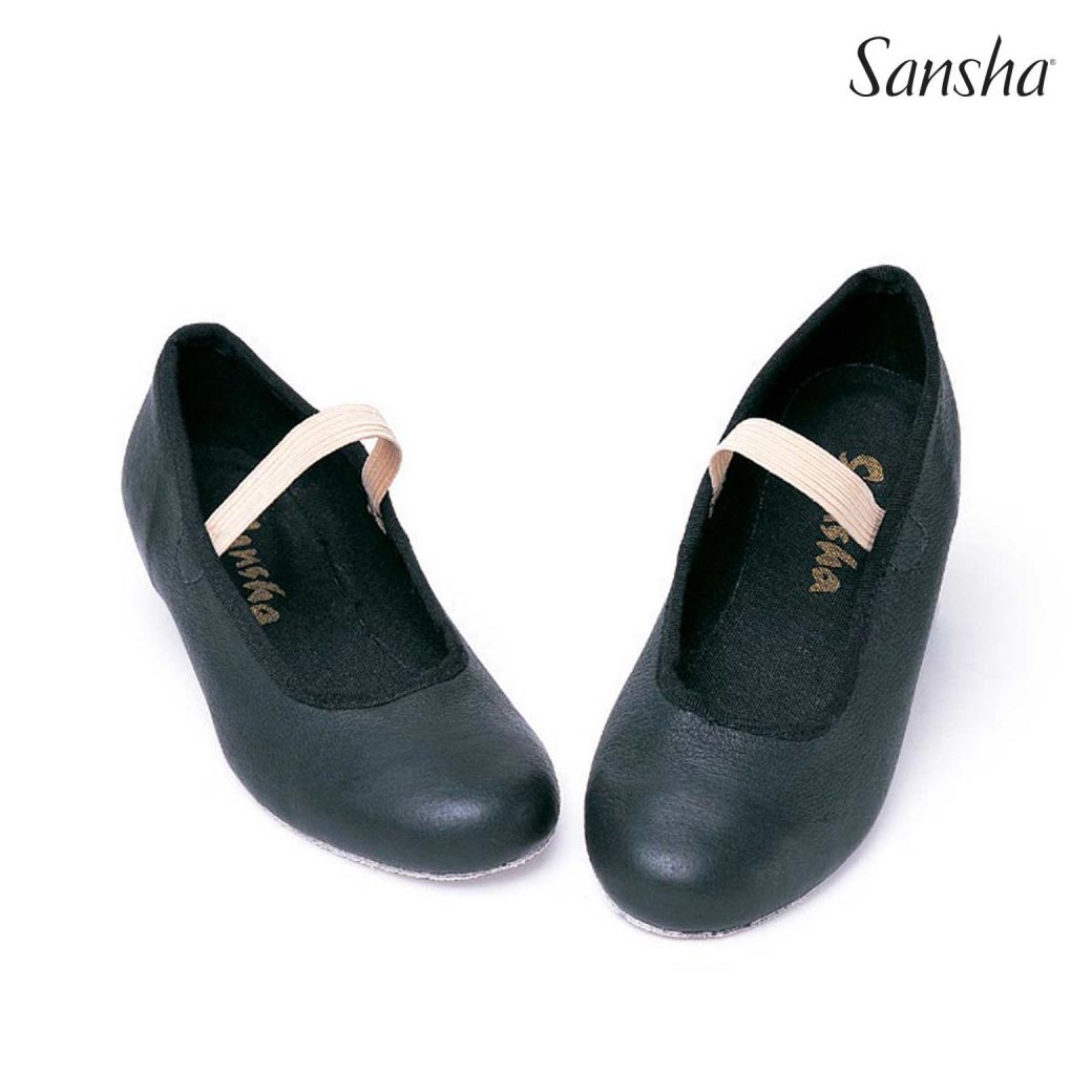 Papoutsia Character Paidika Polka Rondo Leather Black Pair MelizDanceShop